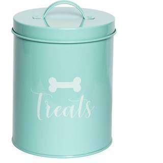 Park Life Designs - Metal Pet Treat Jar med lufttæt låg til hunde katte hvalpe og mere chic køkken bordplade container til cookies kiks og godbid