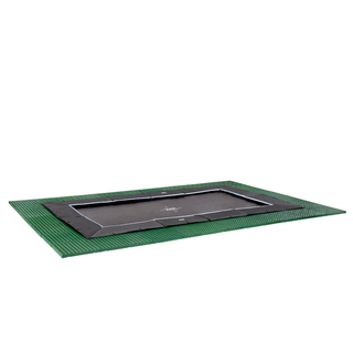 EXIT Dynamic sportstrampolin i jordniveau - sort 244x427 cm (8x14 ft)