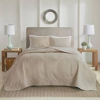 510 DESIGN Oakley Reversible Quilt S?t - Luksus syning Design Hele s?sonen Letv?gts Coverlet Senget?ppe Senget?j Matchende Shams Oversized Fuld/Q