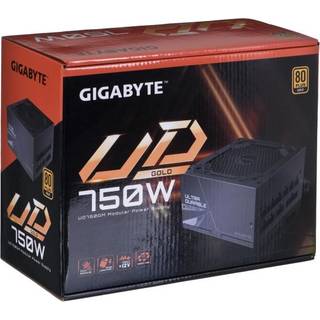 GIGABYTE UD750GM Strømforsyning - 750 Watt - 120 mm - ATX - 80 Plus Gold certified