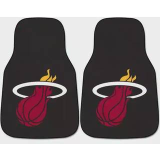 Fanmats - 9560 NBA Miami Heat Nylon Face Carpet Car Mat 18 """" X27 """"