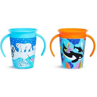 Munchkin Miracle 360 ???ildlove Sippy Cup 6 Oz 2 Pack Orca/Polar Bear