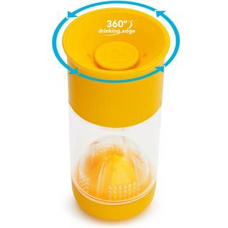 Munchkin Miracle 360 ???ruit Infuser Toddler Sippy Cup 14 Ounce Orange