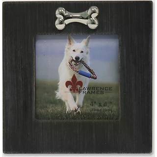 Lawrence rammer Vaskhundramme med Bone Ornament 4 af 4-tommer sort