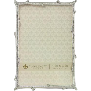 Lawrence rammer 712646 4x6 S?lvmetal Natural Branch Design Picture Frame