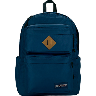 Jansport Double Break Backpack - Arbejdsrejser eller b?rbar bogtaske Navy