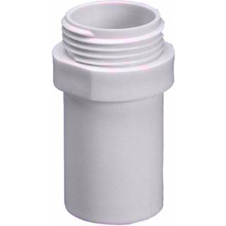 Overgang Nippel & Indstik Hvid 32Mmx3/4" Purus