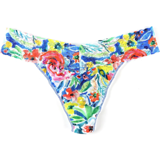 Hanky Panky Beverly Original Rise Thong - Blue/Red - One Size