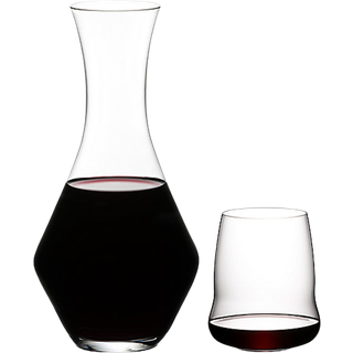 Stemless Wings Cabernet Sauvignon 4 glas + vinkaraffel