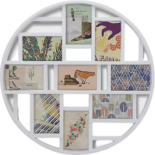 Umbra Luna billedramme: Ni stk. 10x15 cm billedgalleri-vægrammer med solid baggrund og formonterede ophæng