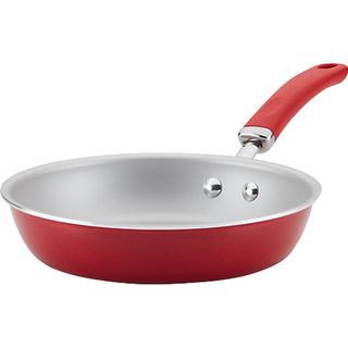 Rachael Ray Opret lækker dyb nonstick -stegepande / yngelpande / stegepande - 9,5 tommer rød
