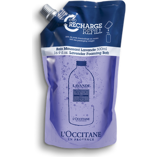 L'Occitane Lavender Foaming Bath Eco Refill Avspennede skumbad med beroligende duft av lavendel. Refillpose. 500ml - 500 ml