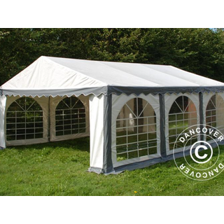 Partytelt Festtelt Original 4x6m PVC, "Arched", Hvid