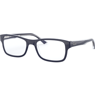 Ray - Ban Unisex RX5268 5739 Optiske stel Acetat Blå Transparent Firkantet Normal