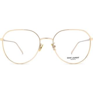 SAINT LAURENT Kvinde SL 484 003 Optiske stel Metal Guld Rund