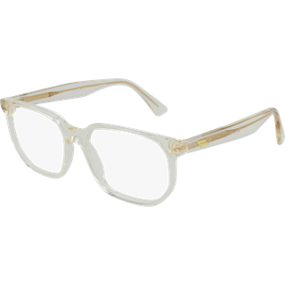 Bottega Veneta Unisex BV1097O 002 Optiske stel Acetat Havana Transparent Firkantet