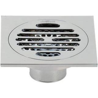 Kingston Brass BSF4262C Vandcour Symmetrisk 4 """" Square Grid Shower Drain Polised Chrome