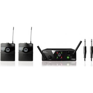 AKG WMS40 Mini2 Instrumental Dual Trådløst system US25A: 537.500MHz + US25C: 539.300MHz