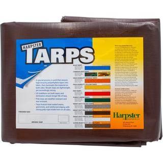 4 ft x 20 ft. Super tunge 8 oz. Brun tarp - 16 mil tyk