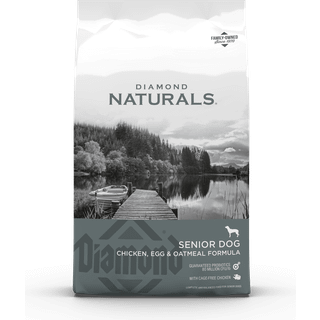Diamond Naturals hundefoder med æg og havreflager til seniorhunden - 15 kg
