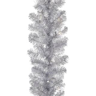 Kurt S Adler P3007 9 ft Pre-Lit Silver Point Pine Garland