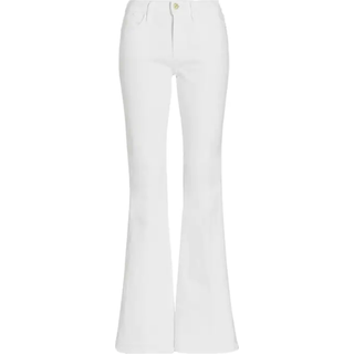 Frame Le High Flare high-rise flared jeans - white - 24