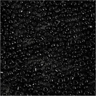 Sort Rocaiperler 2 mm, 25g - Perfekte til Smykker