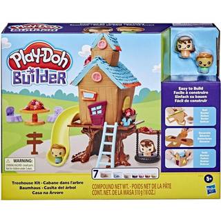Play-Doh Builder Treehouse Toy Building Kit til børn 5 år og op med 7 ikke-giftige farver-let at bygge DIY håndværkssæt (Amazon Exclusive)