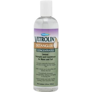 Farnam Vetrolin koncentrerede Instant Horse Detangler og balsam til manke og halebrug p? heste eller hunde fjerner floker og tilf?jer bind 12 oz.