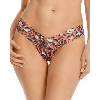 Hanky Panky Cheeky Cheetah Low Rise Thong - Apricot - One Size
