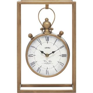 Deco 79 Metal Standing StopWatch Clock 9 """" X 4 """" X 13 """" Bronze