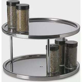 Dial Industries Lazy Susan rustfrit st?l drejeskiven arrang?r dobbelt niveau