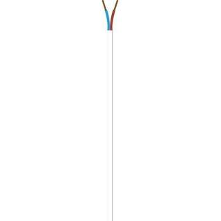 Plastkappeledning NOPKLF, H03Z1Z1H2-F 2X0,75 Hvid QB200