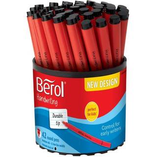 Handwriting pen round stick, black Tub-42, BEROL 2066664