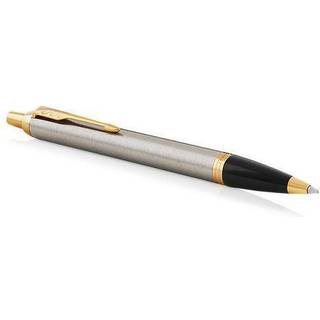 IM Brushed Metal G.T Ballpen M Blå, Parker 1975559, 6stk