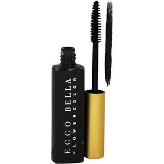 Ecco Bella FlowerColor Vegan Mascara Black-Långvarig organisk formel för känsliga ögon-All naturlig och vattenbeständig mascara-Grymhetsfri glute