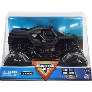 Monster Jam Official Soldier Fortune Truck Retro Soldier Fortune Black Ops Collector 1:24 Skala Die -Cast Vehicle - Chrome Rims & Bkt Tread D?k B
