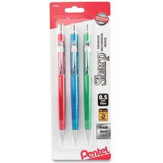 Skarp mekanisk udkast til blyant 0,5 mm Assorterede metalliske t?nder 3/pakke