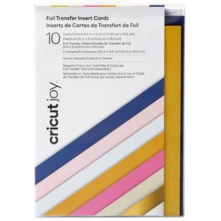 Cricut Joy Sensei sampler folieoverførselsindsat kort R30 10 tæller