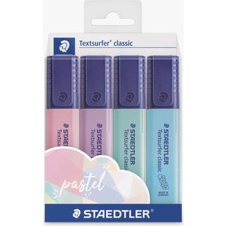 10 x Staedtler 364 tekstmarkere sæt 4 pastelfarver