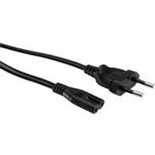 VALUE Euro Power Kabel, 2-pin, Sort, 5,0m