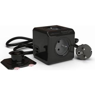 allocacoc PowerCube power extension 3 m 4 AC outlet(s) Indoor/outdoor Black