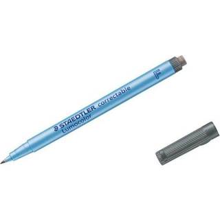 Staedtler LUMOCOLOR CORRECTABLE M 1,0mm SORT, ÆSKE 10 STK