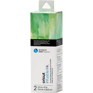 Cricut Infusible Ink Tilbehør Transfer Sheets 14x33 cm 2-pak, Green Watercolor