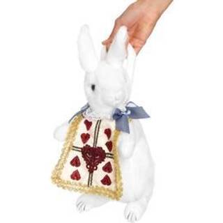 Kaninpung o/s hvid/guld