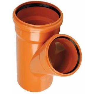 PVC-grenrør 160x110mm, 45°. Med kort indstiksmuffe SN4, EN1401