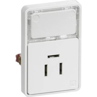 Fuga telefonudtag  1½ modul hvid