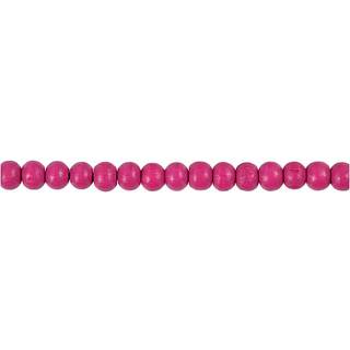 Pink Træperler 5 mm - 150 stk. til Kreative Projekter