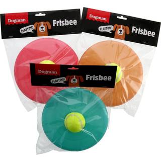Dogman Hundelegetøj Frisbee m tennisbold