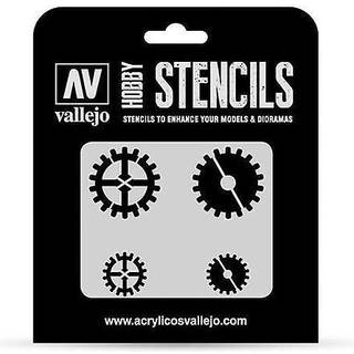 Vallejo, Stencil Gear Markings [Levering: 1-2 dage]